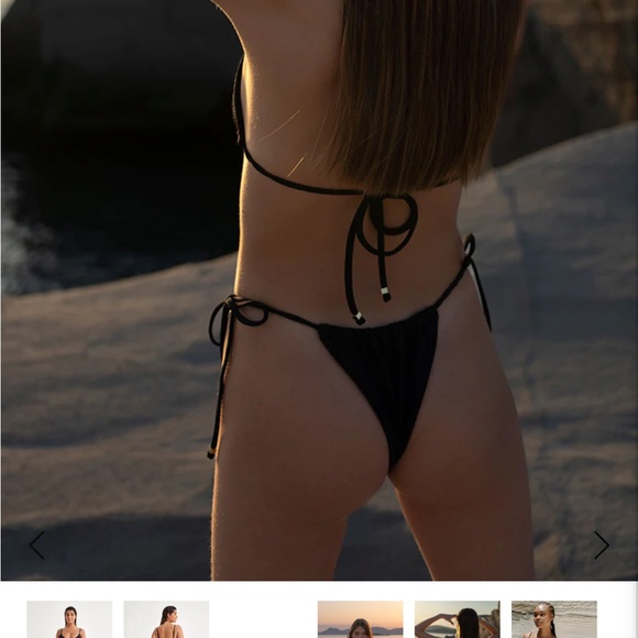 NEW Sylk swim green Maria top and Carlos string bottom medium - Picture 7 of 9